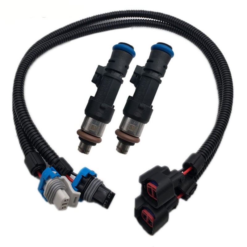 LIZAPUS مجموعة موصل حقن الوقود LIZAPUS 2PCS متوافقة مع بولاريس رينجر XP رينجر كرو RZR 800 1204318، 1204319 0280158197 SET - Image 1